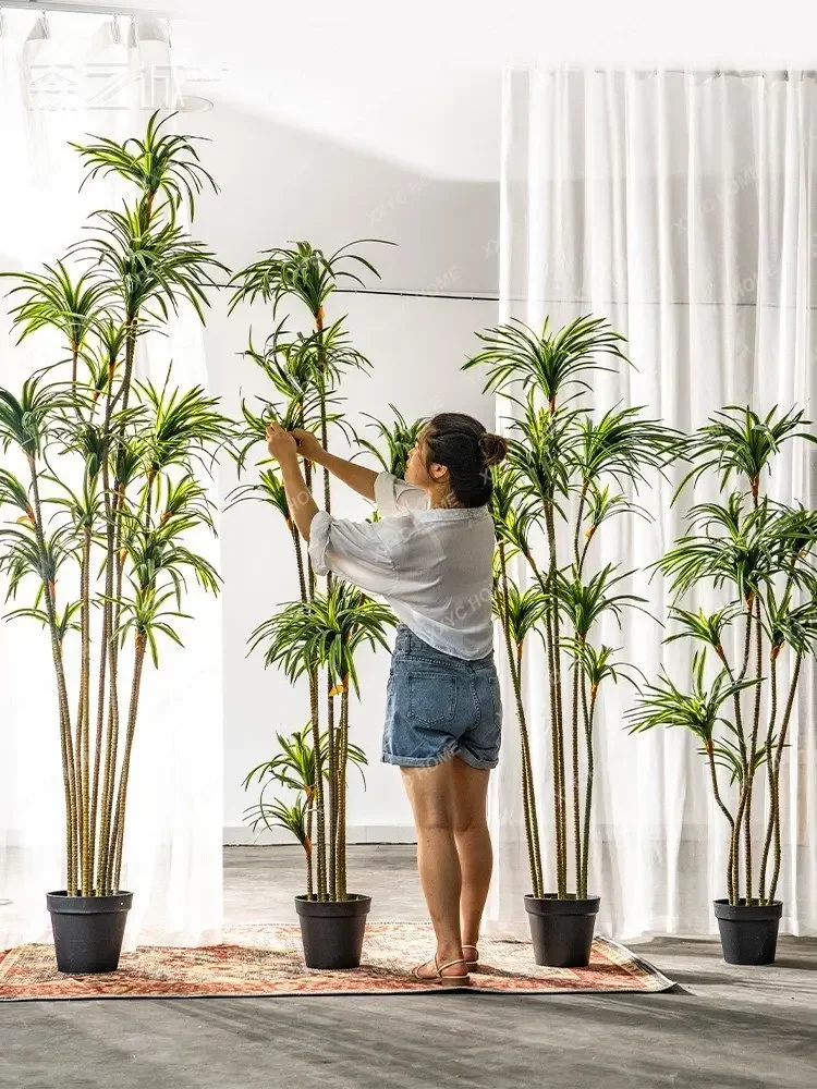 시뮬레이션 드라세나 드라세나 마르티나타 녹색 식물 인조 - Dracaena Marginata 리뷰 및 가격
