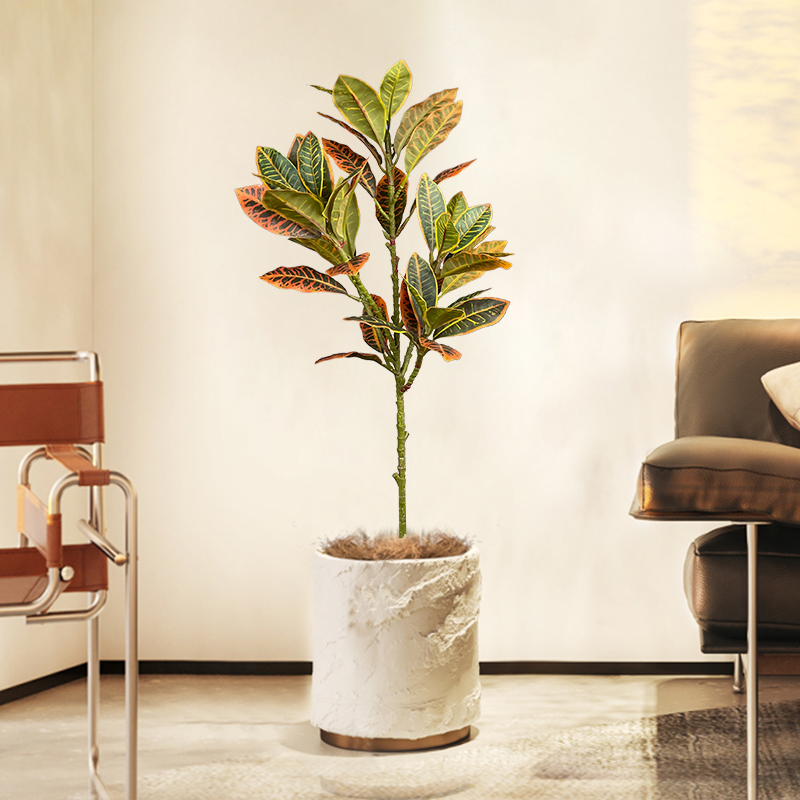 120cm 대형 가짜 Ficus 나무 인공 열 대 고무 - Ficus Lyrata Tree 리뷰 및 가격
