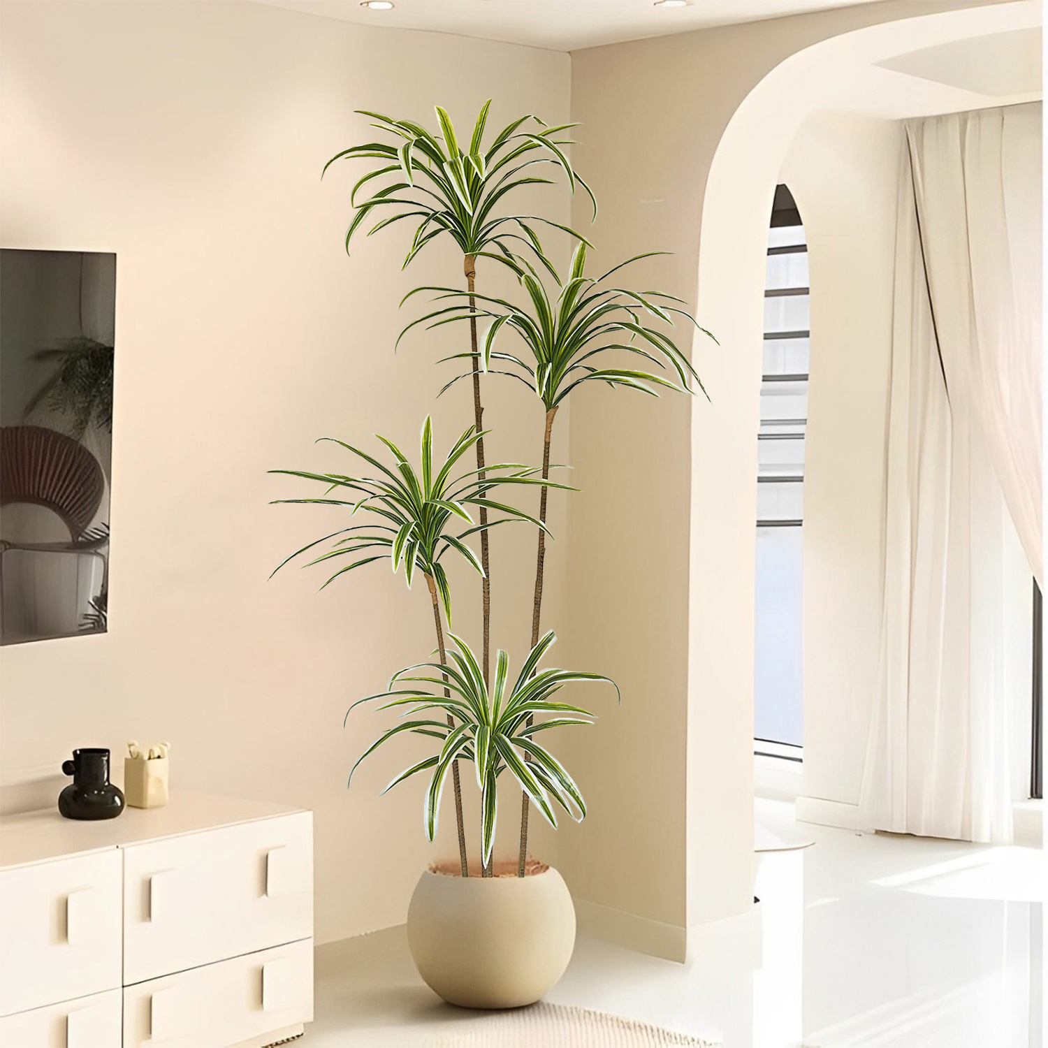 230cm 인조 드라세나 마르티나타 식물, 인조 백합  - Dracaena Marginata 리뷰 및 가격
