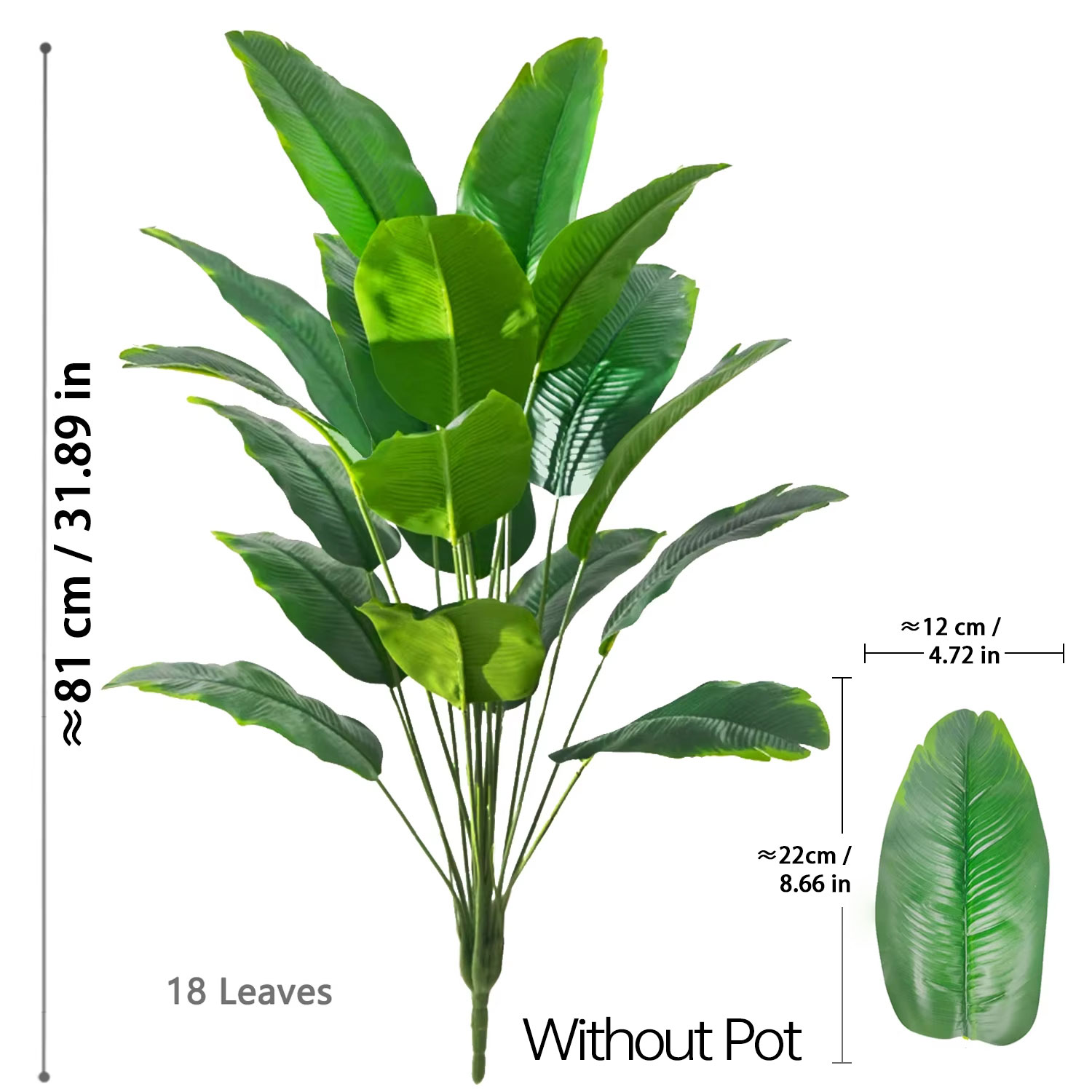 67-112cm 인조 식물 대형 열대 야자수 가짜 바나 - Ficus Lyrata Tree 리뷰 및 가격